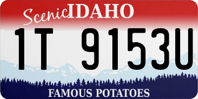 ID license plate 1T9153U