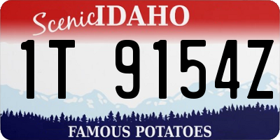 ID license plate 1T9154Z