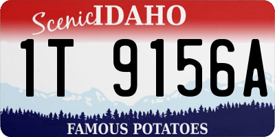 ID license plate 1T9156A