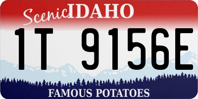 ID license plate 1T9156E