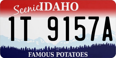 ID license plate 1T9157A