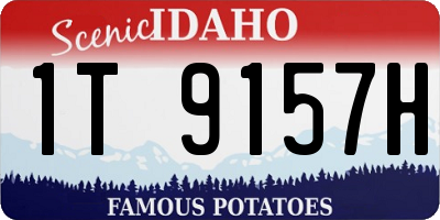 ID license plate 1T9157H