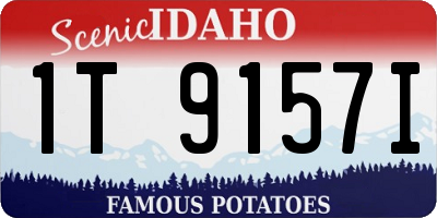 ID license plate 1T9157I