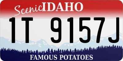 ID license plate 1T9157J