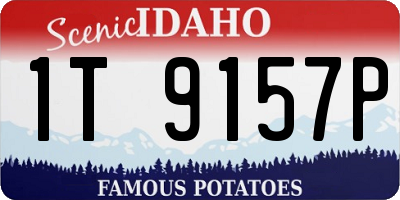 ID license plate 1T9157P