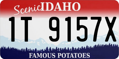 ID license plate 1T9157X