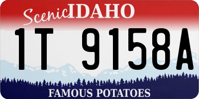 ID license plate 1T9158A