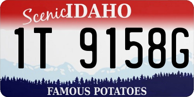 ID license plate 1T9158G