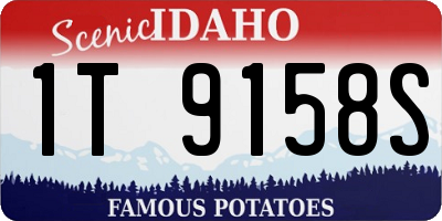 ID license plate 1T9158S