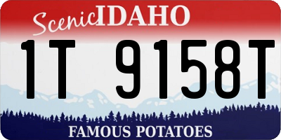 ID license plate 1T9158T