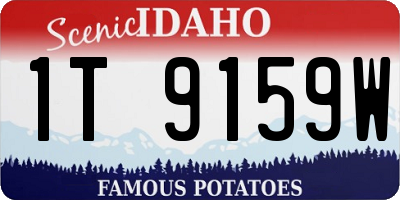 ID license plate 1T9159W