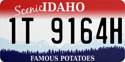 ID license plate 1T9164H