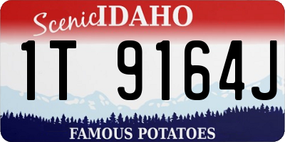 ID license plate 1T9164J