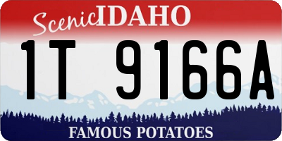 ID license plate 1T9166A