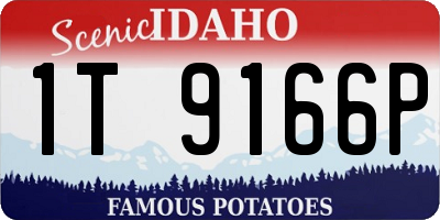ID license plate 1T9166P