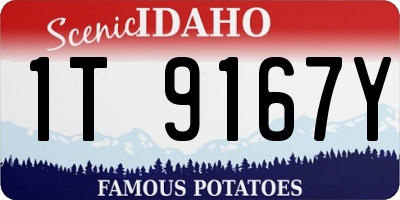ID license plate 1T9167Y