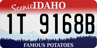 ID license plate 1T9168B