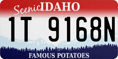 ID license plate 1T9168N