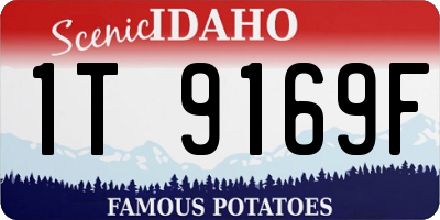 ID license plate 1T9169F