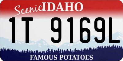 ID license plate 1T9169L