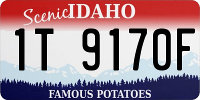 ID license plate 1T9170F