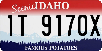 ID license plate 1T9170X
