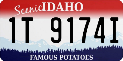 ID license plate 1T9174I