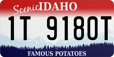 ID license plate 1T9180T