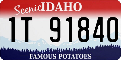 ID license plate 1T9184O
