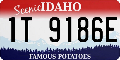 ID license plate 1T9186E