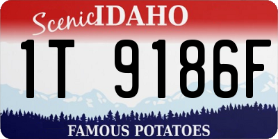 ID license plate 1T9186F