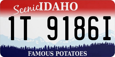 ID license plate 1T9186I