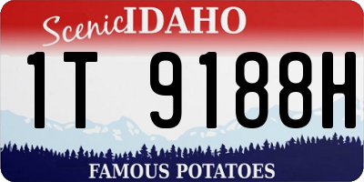 ID license plate 1T9188H