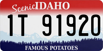 ID license plate 1T9192O