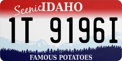 ID license plate 1T9196I