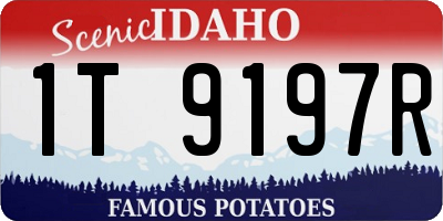 ID license plate 1T9197R