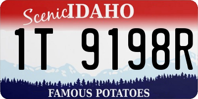 ID license plate 1T9198R