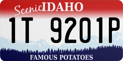 ID license plate 1T9201P