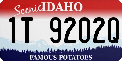 ID license plate 1T9202Q