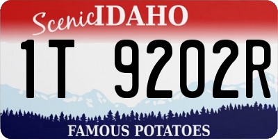 ID license plate 1T9202R