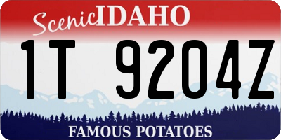 ID license plate 1T9204Z
