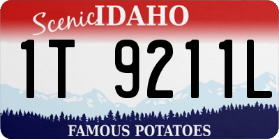 ID license plate 1T9211L