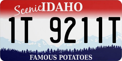 ID license plate 1T9211T