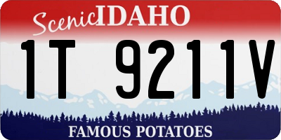 ID license plate 1T9211V