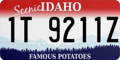 ID license plate 1T9211Z