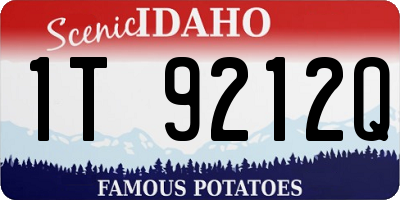 ID license plate 1T9212Q