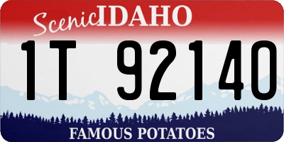ID license plate 1T9214O