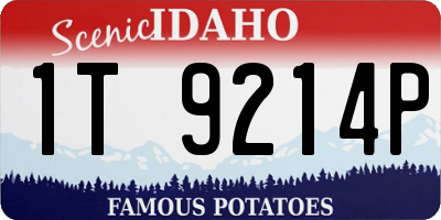 ID license plate 1T9214P