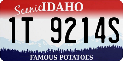 ID license plate 1T9214S