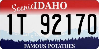 ID license plate 1T9217O